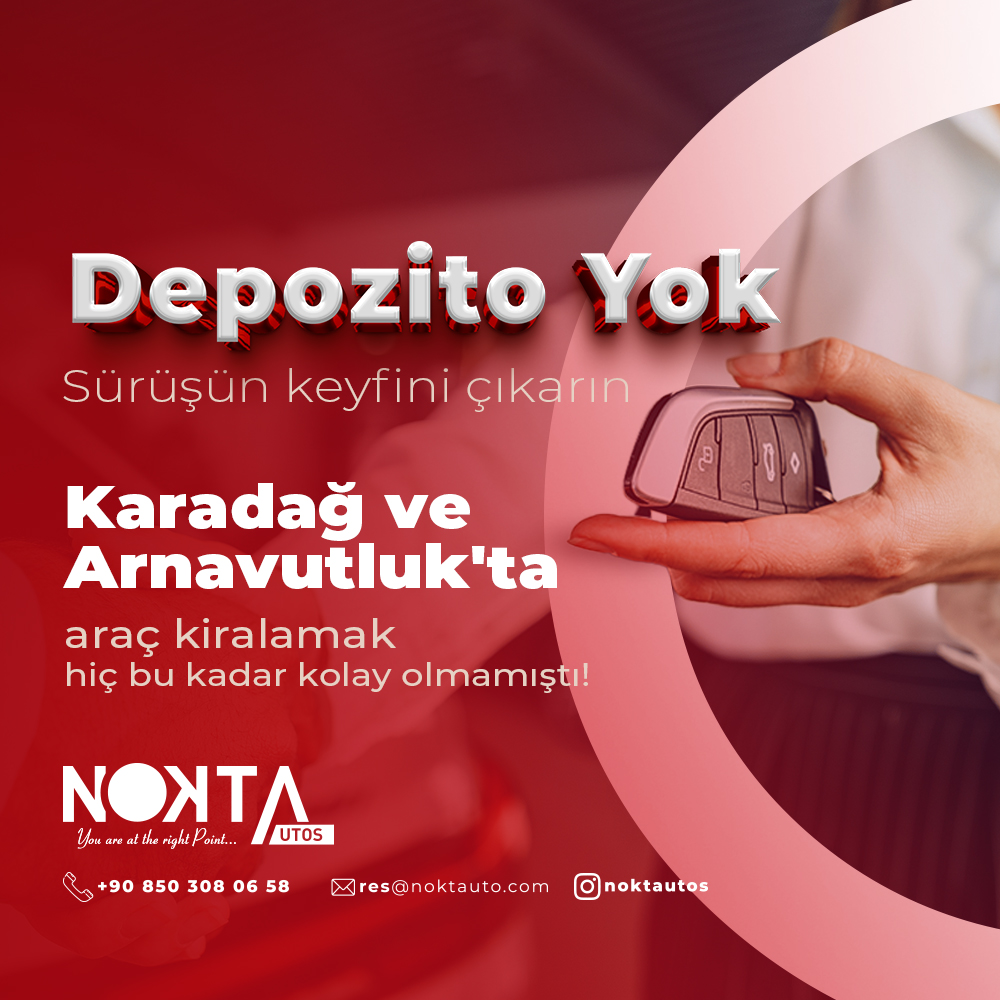 Arnavutluk ve Karadağ da depozito yok!